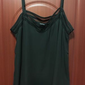 Black chiffon cami